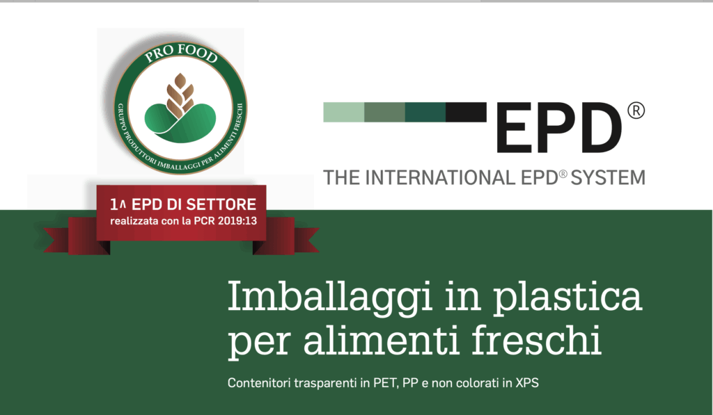 Pro Food pubblica la prima EPD di settore sugli imballaggi in plastica per alimenti freschi immagine decorativa