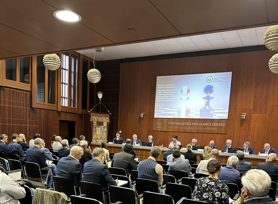 Comunicato Stampa – Imballaggi per alimentari: filiere interessate, europarlamentari e governo fronte compatto per modifica PPWR immagine decorativa